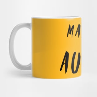 Made in August simple text design Mug